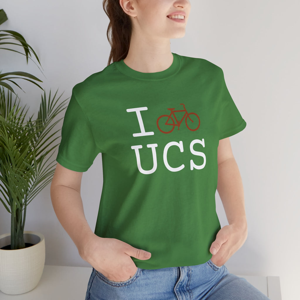 I Bike ___ unisex T, autumn bike