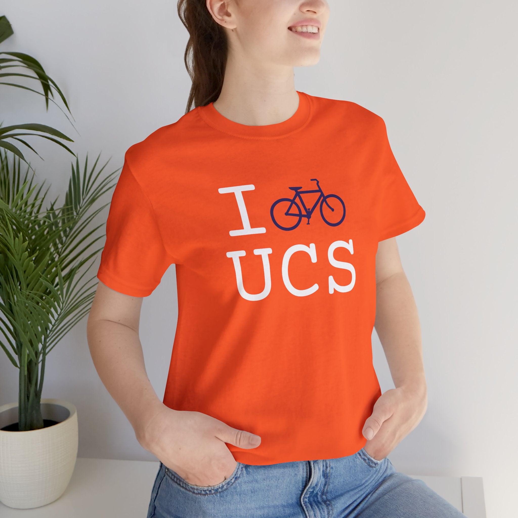 I Bike ___ unisex T, navy bike