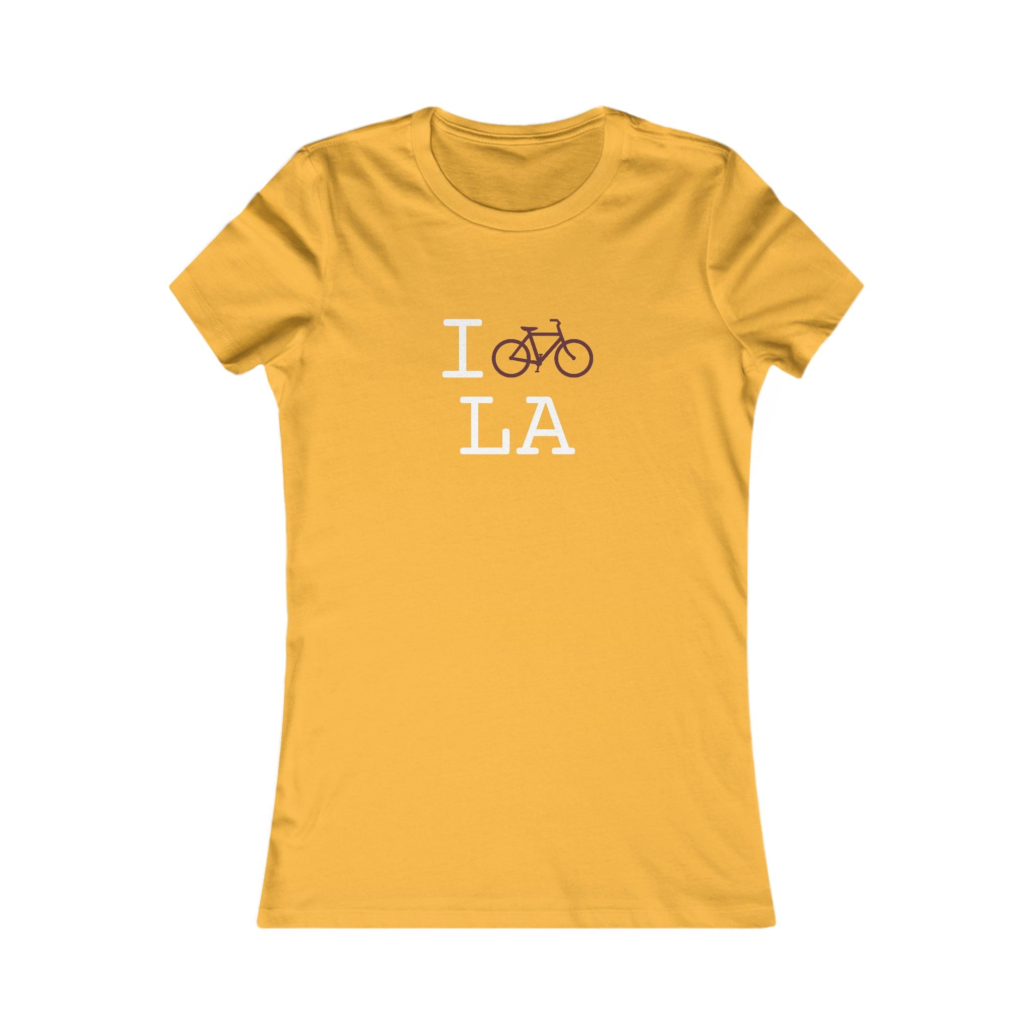 "I Bike ___" women's T, maroon bike