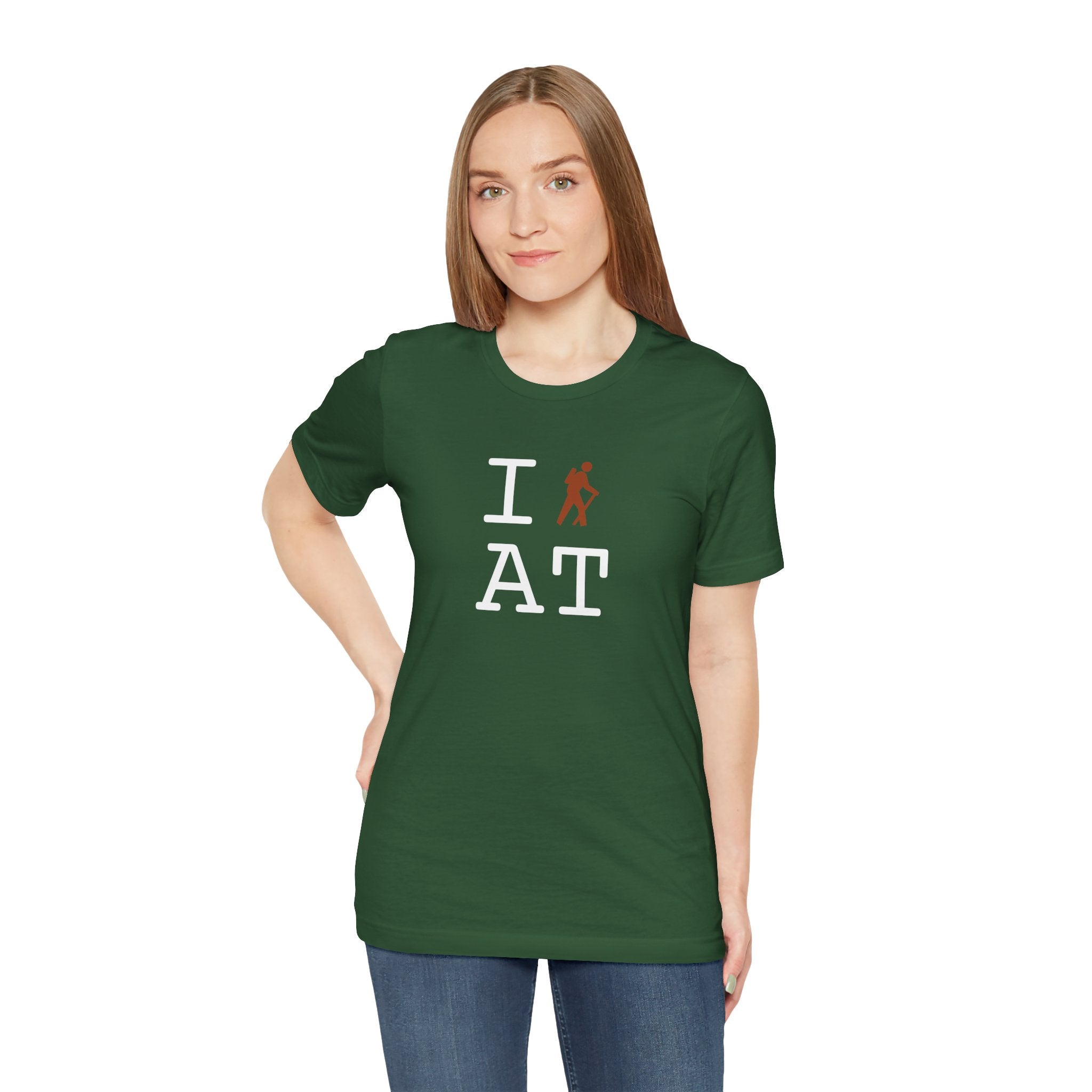 I Hike ___ unisex T, autumn hiker
