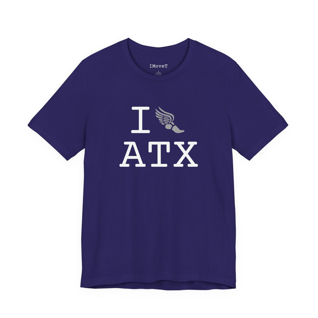 I Run ___ unisex T, grey logo