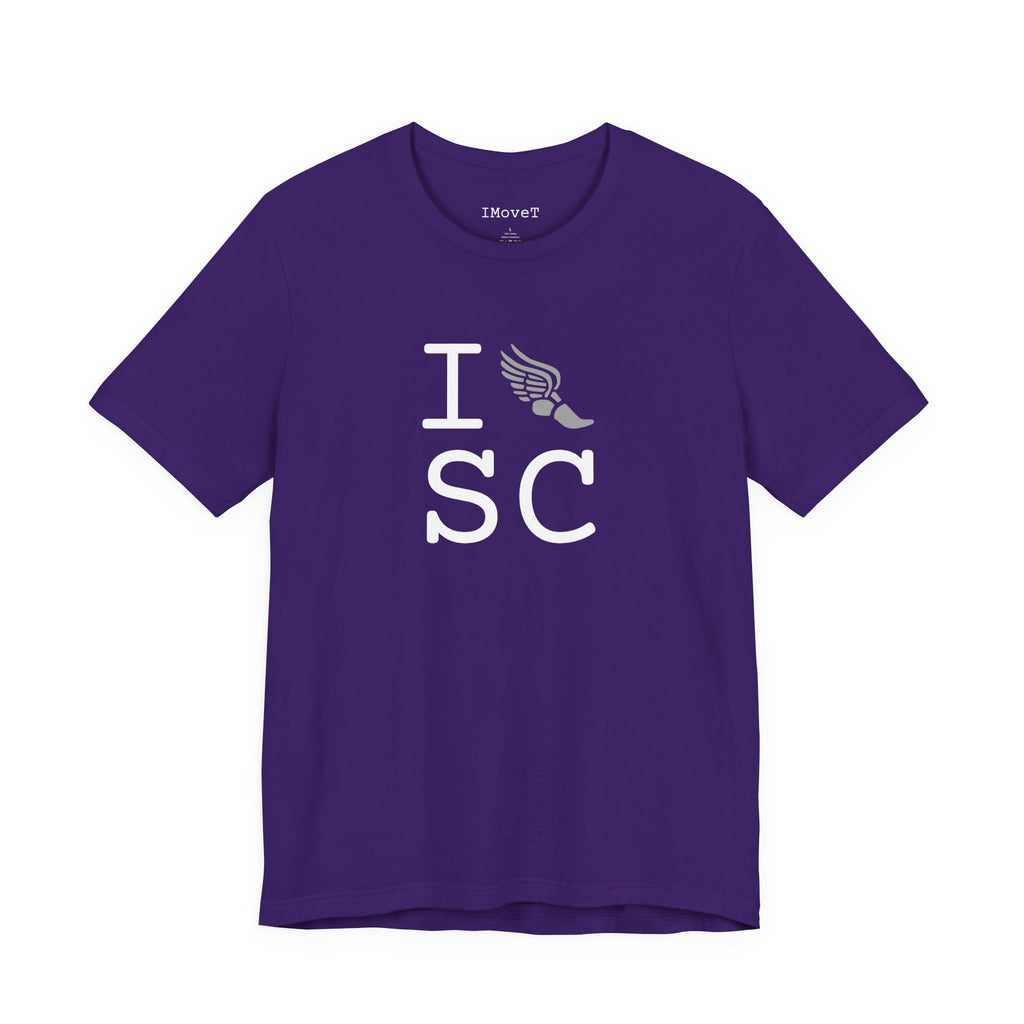 I Run ___ unisex T, grey logo