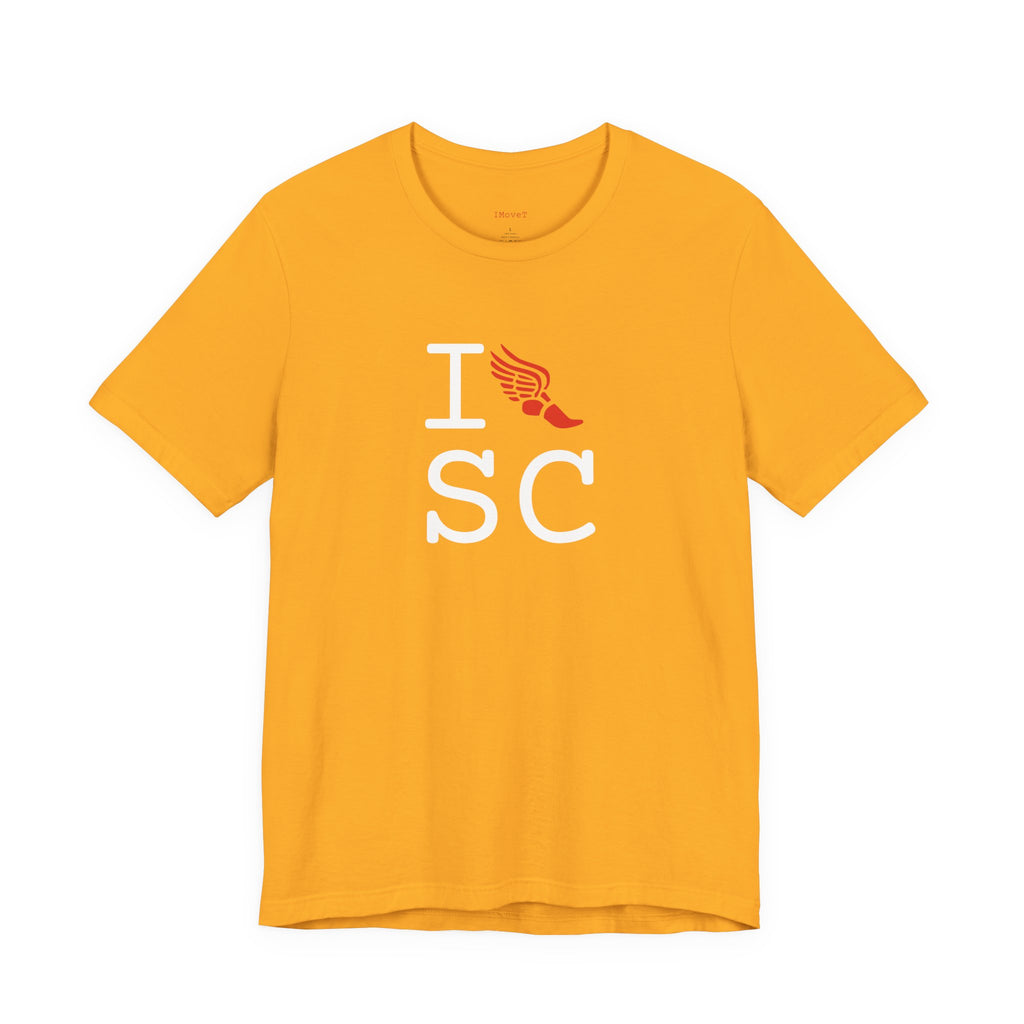 I Run ___ unisex T, red logo