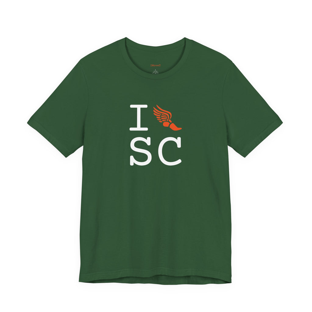 I Run ___ unisex T, orange logo