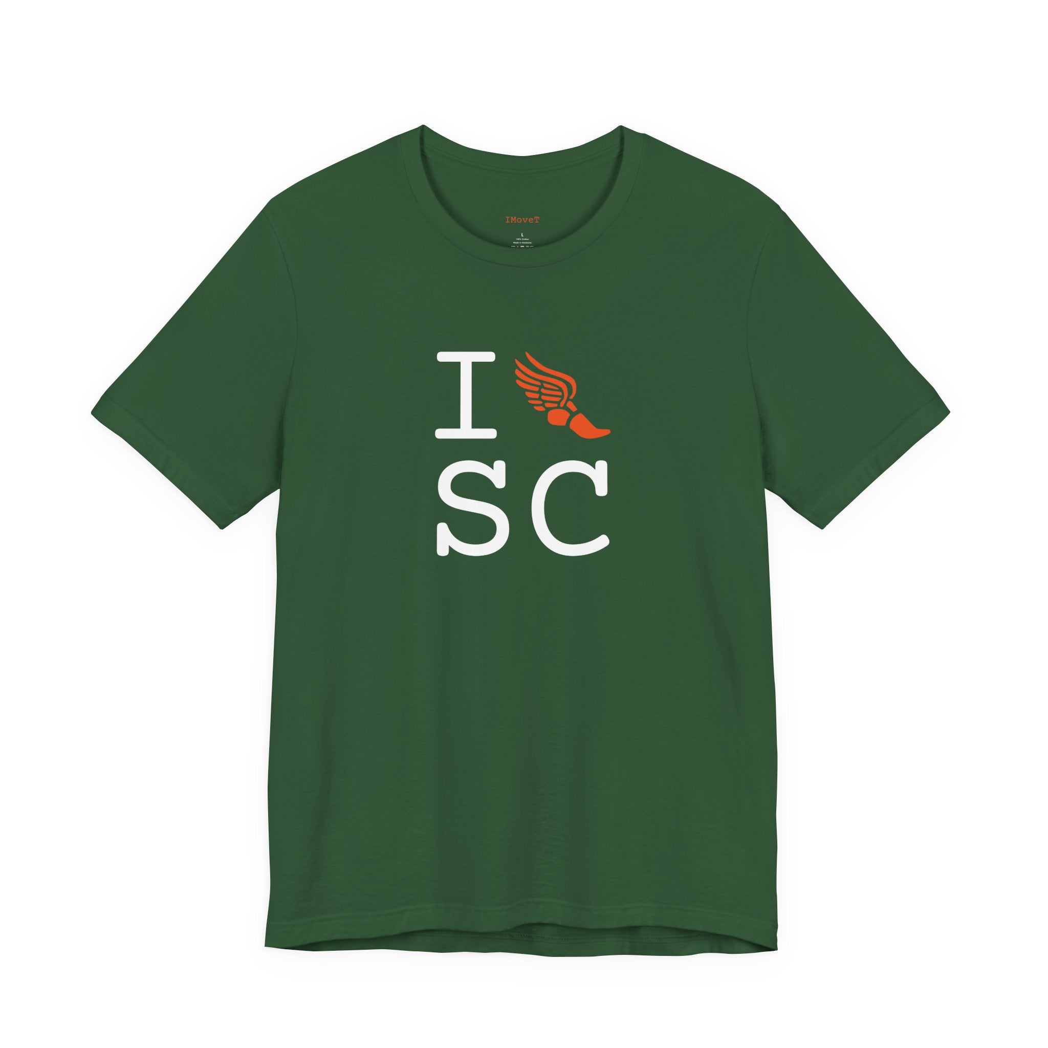 I Run ___ unisex T, orange logo
