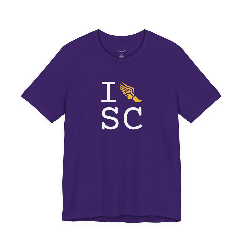 I Run ___ unisex T, yellow logo