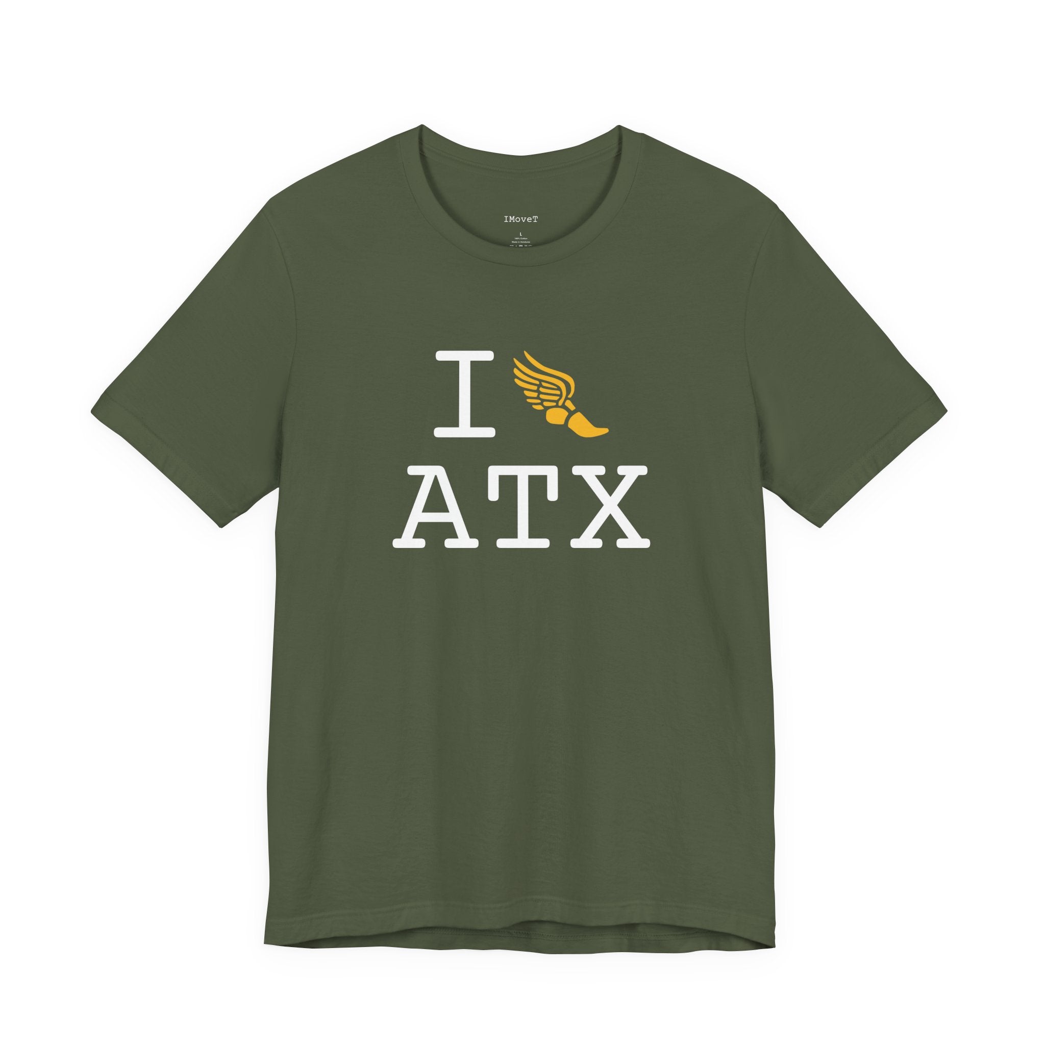 I Run ___ unisex T, yellow logo