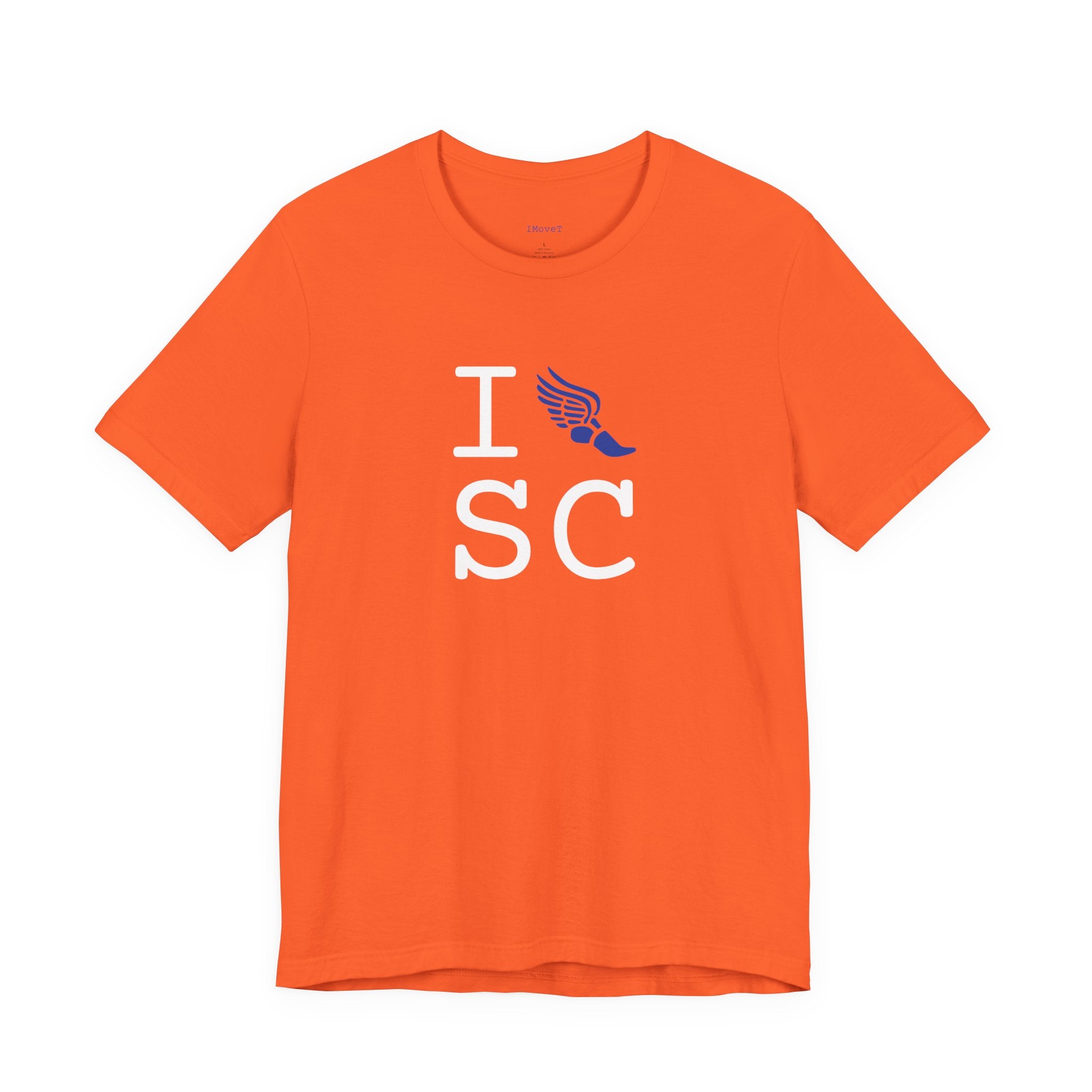 I Run ___ unisex T, blue logo