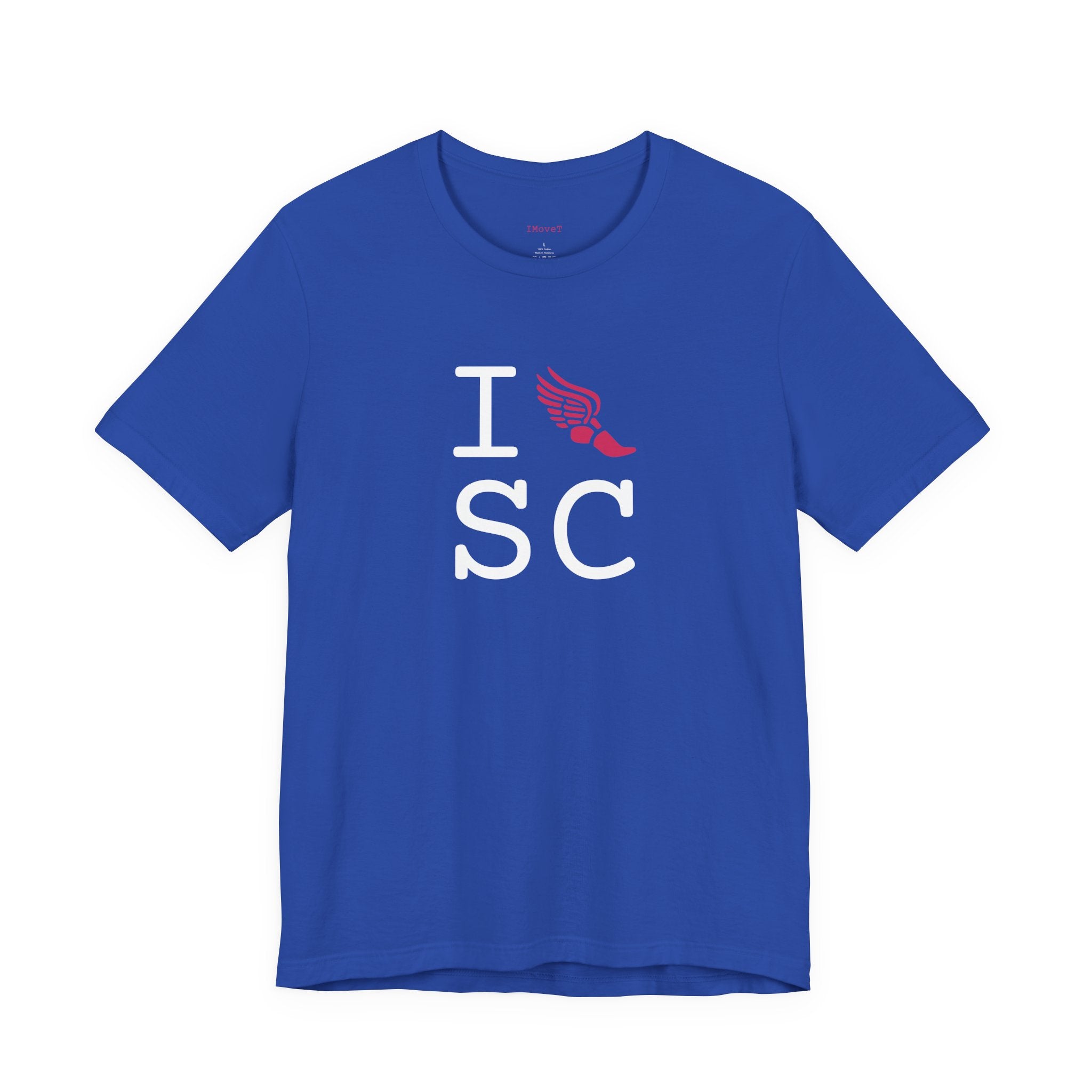 I Run ___ unisex T, hot pink logo