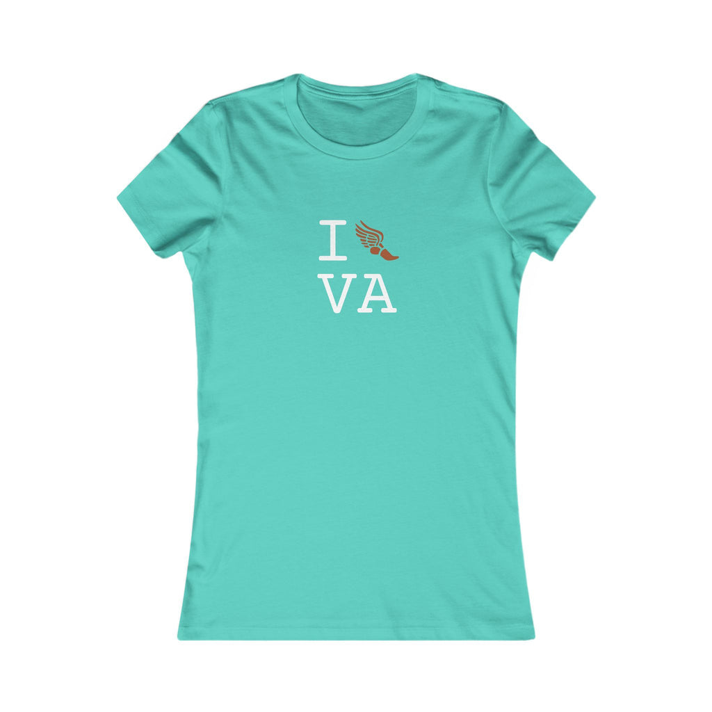 I Run ___ women's T, autumn logo