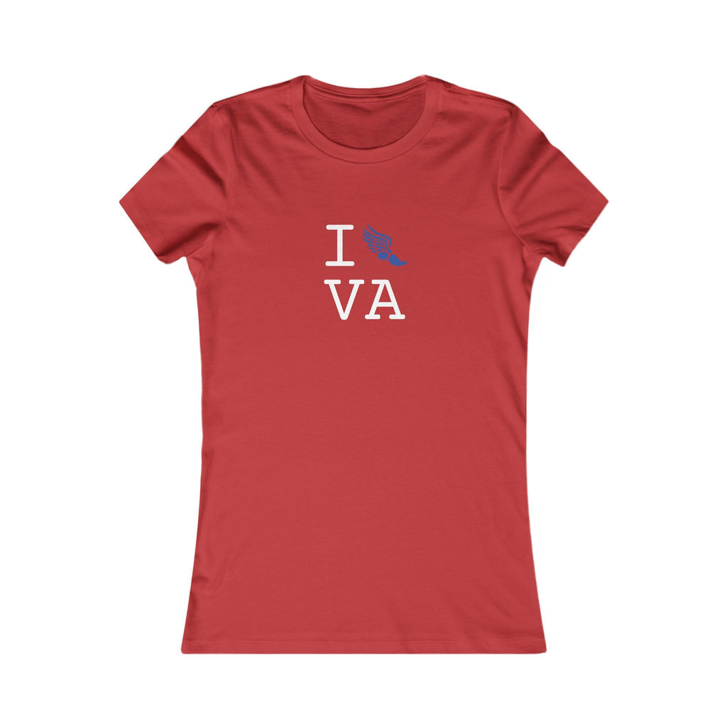 I Run ___ women's T, blue logo