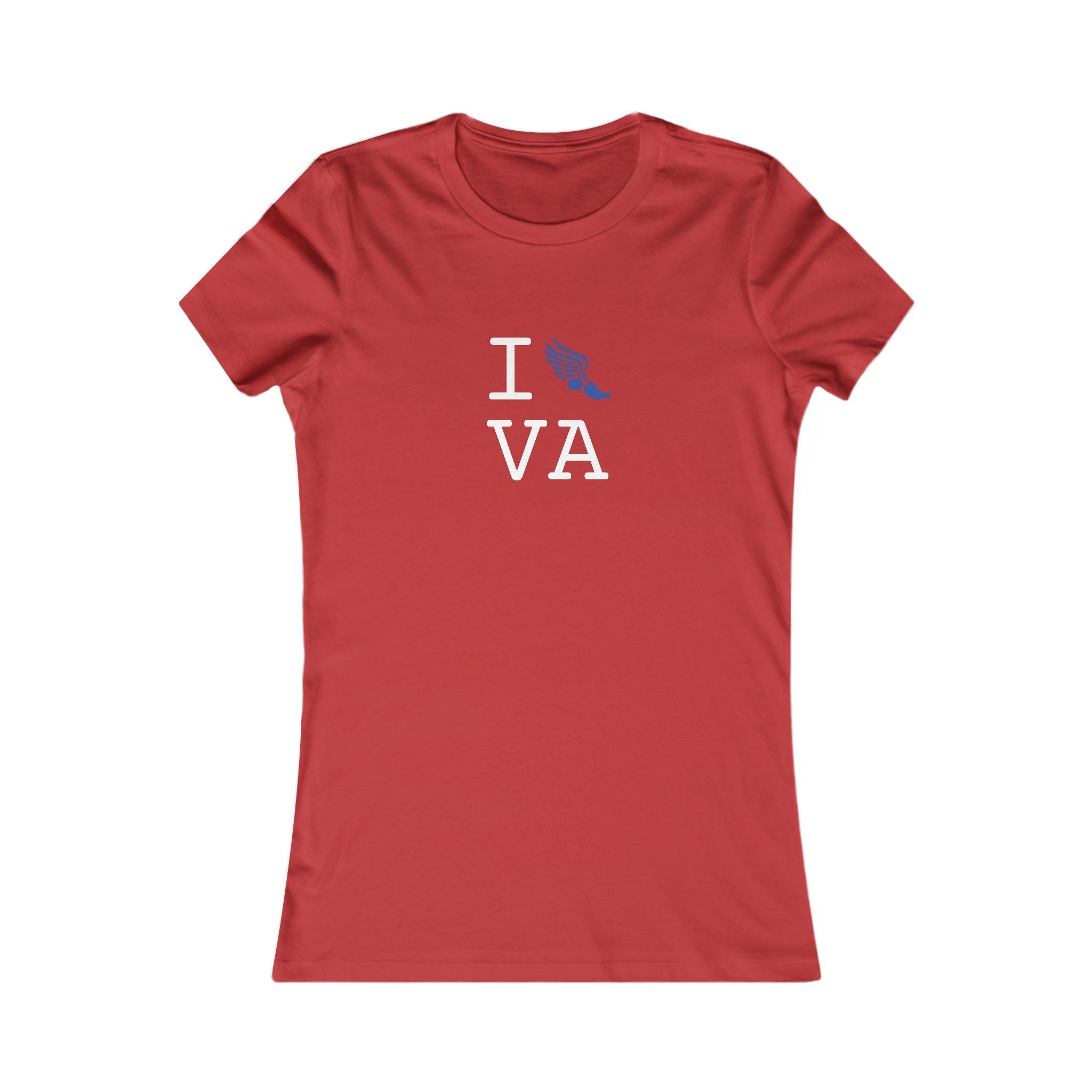 I Run ___ women's T, blue logo