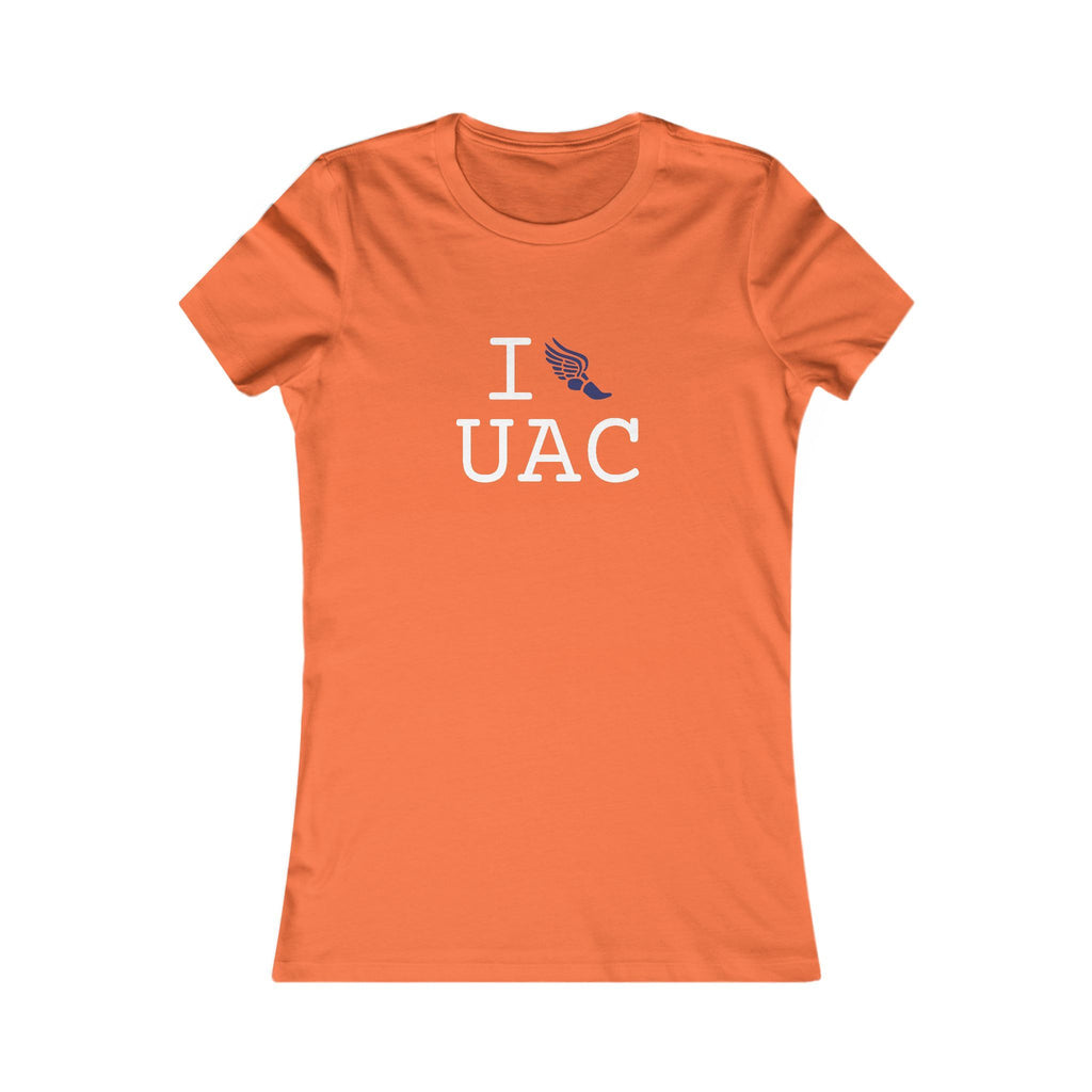 I Run ___ women's T, navy logo