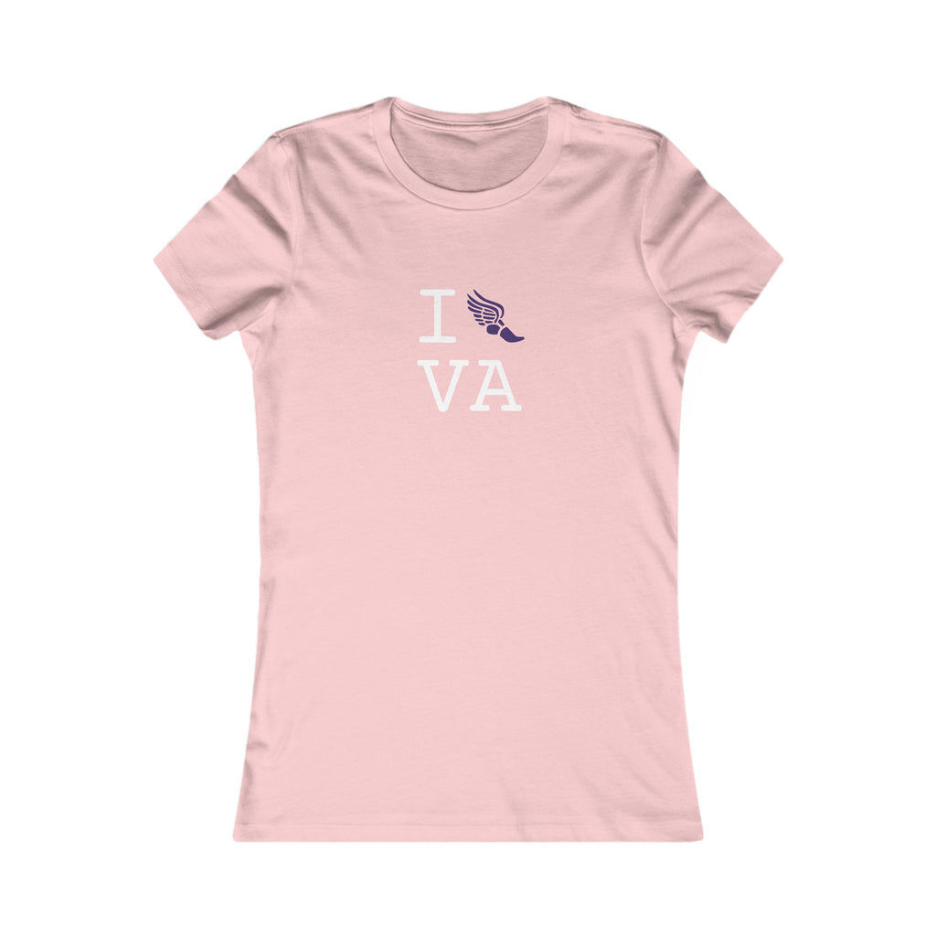 I Run ___ women's T, purple logo
