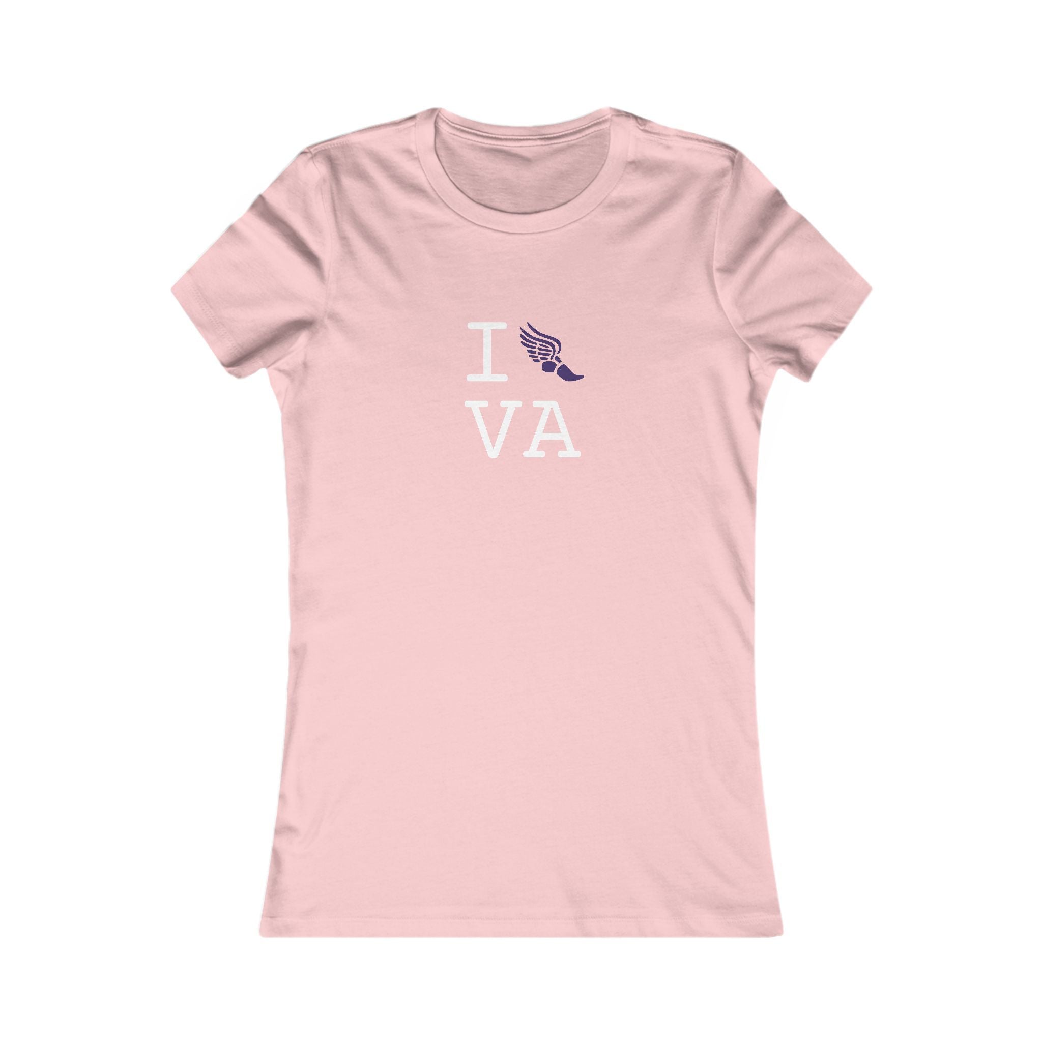 I Run ___ women's T, purple logo