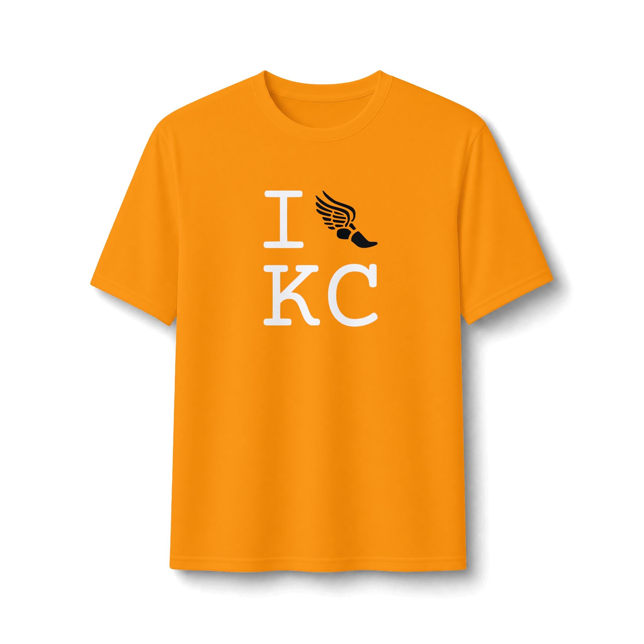 I Run ___ athletic T, black logo