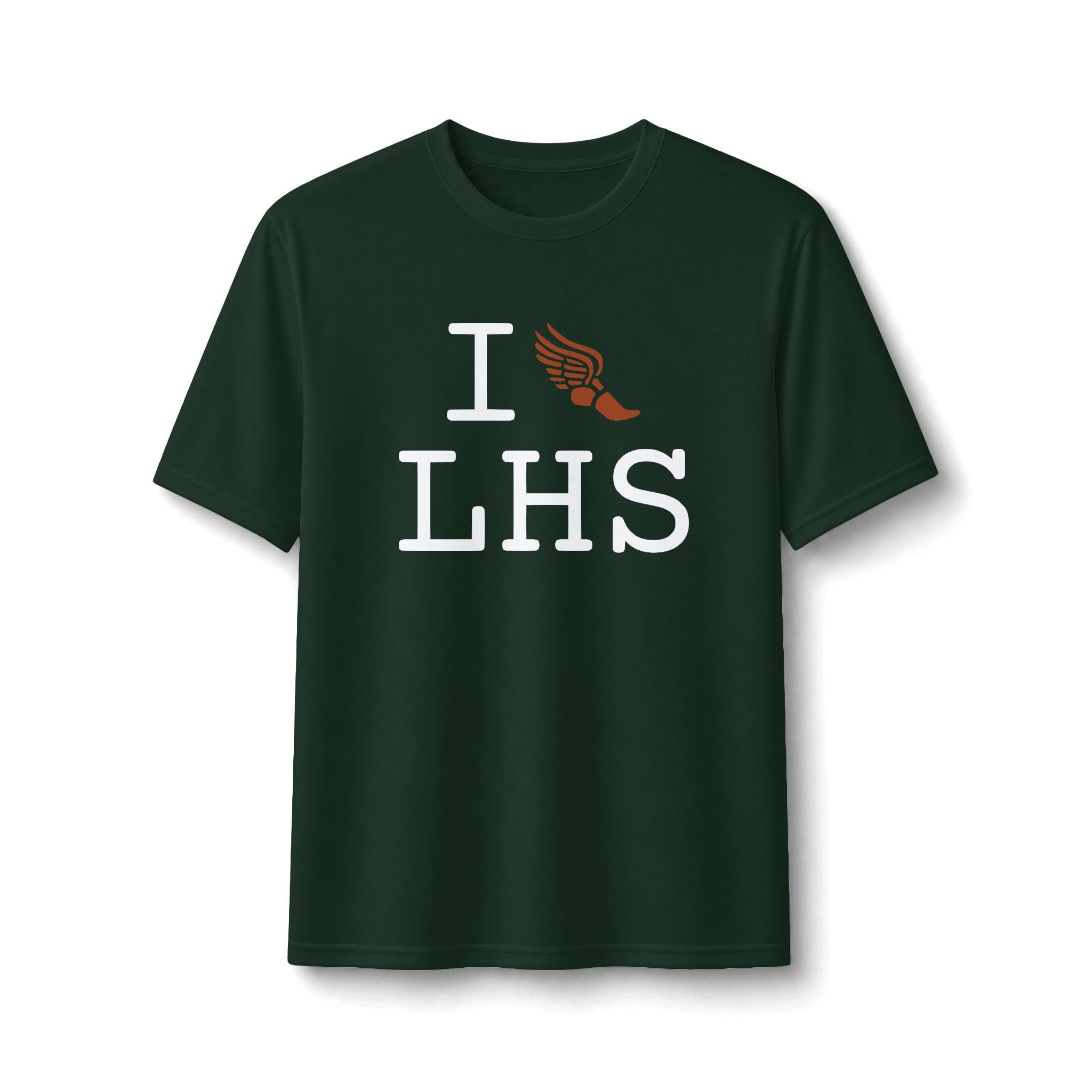 I Run ___ athletic T, autumn logo