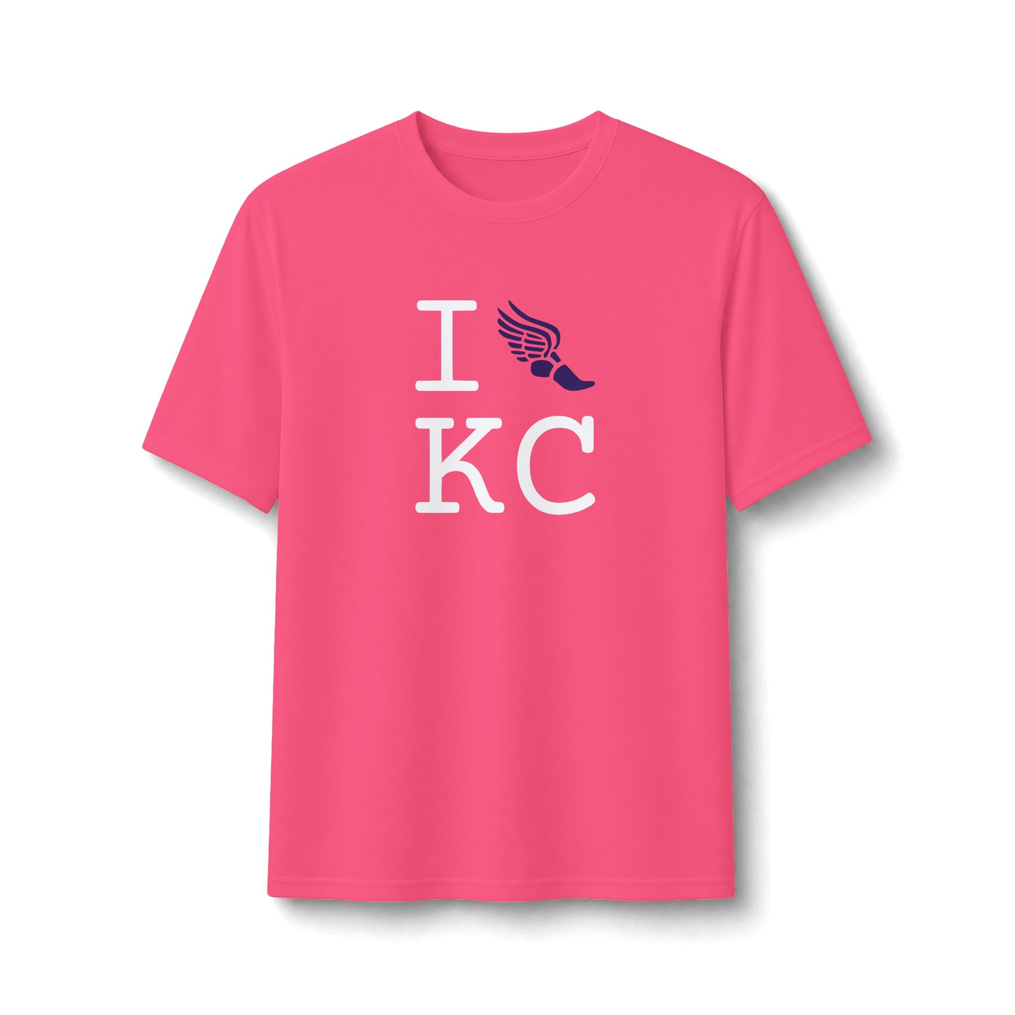 I Run ___ athletic T, purple logo