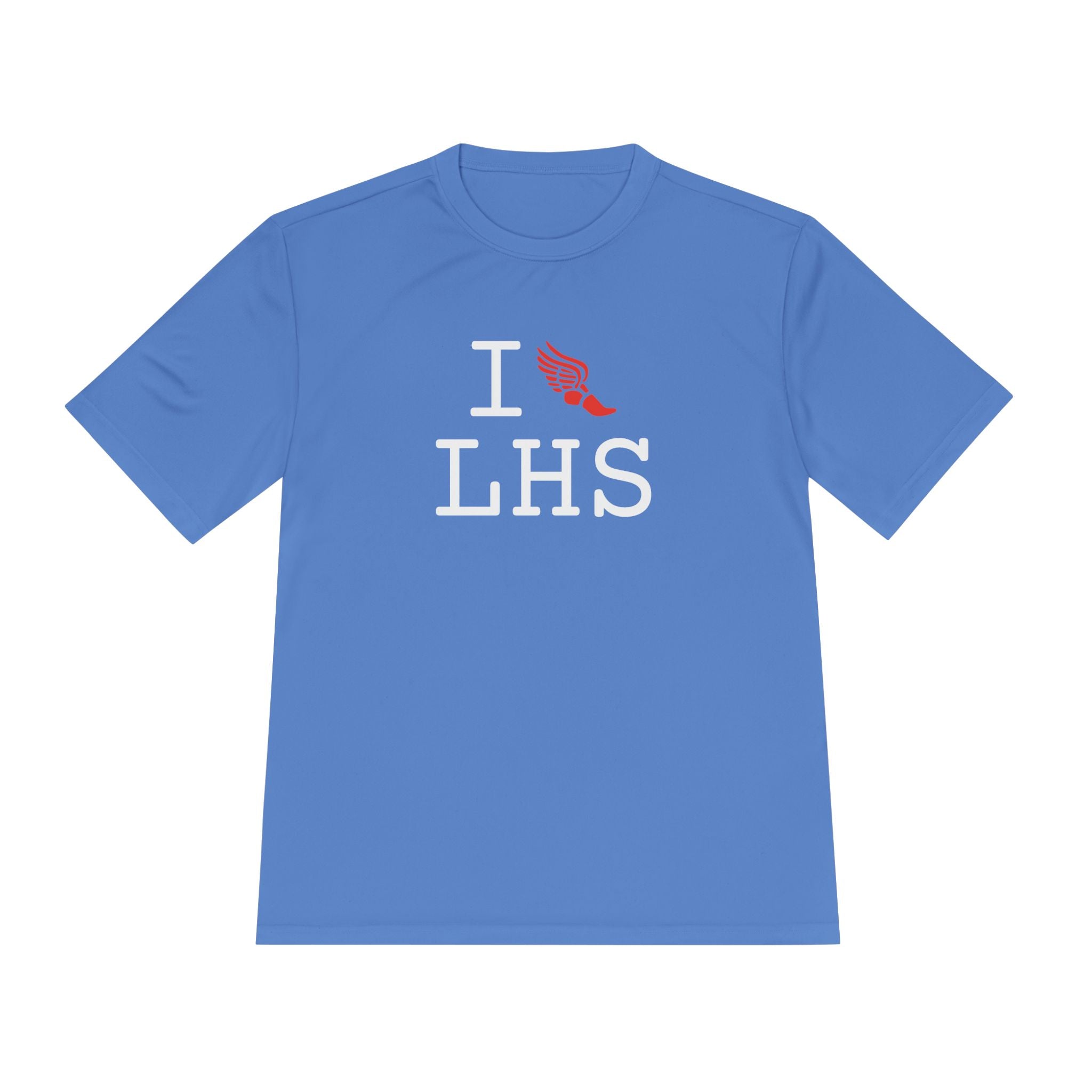 I Run athletic T, red logo