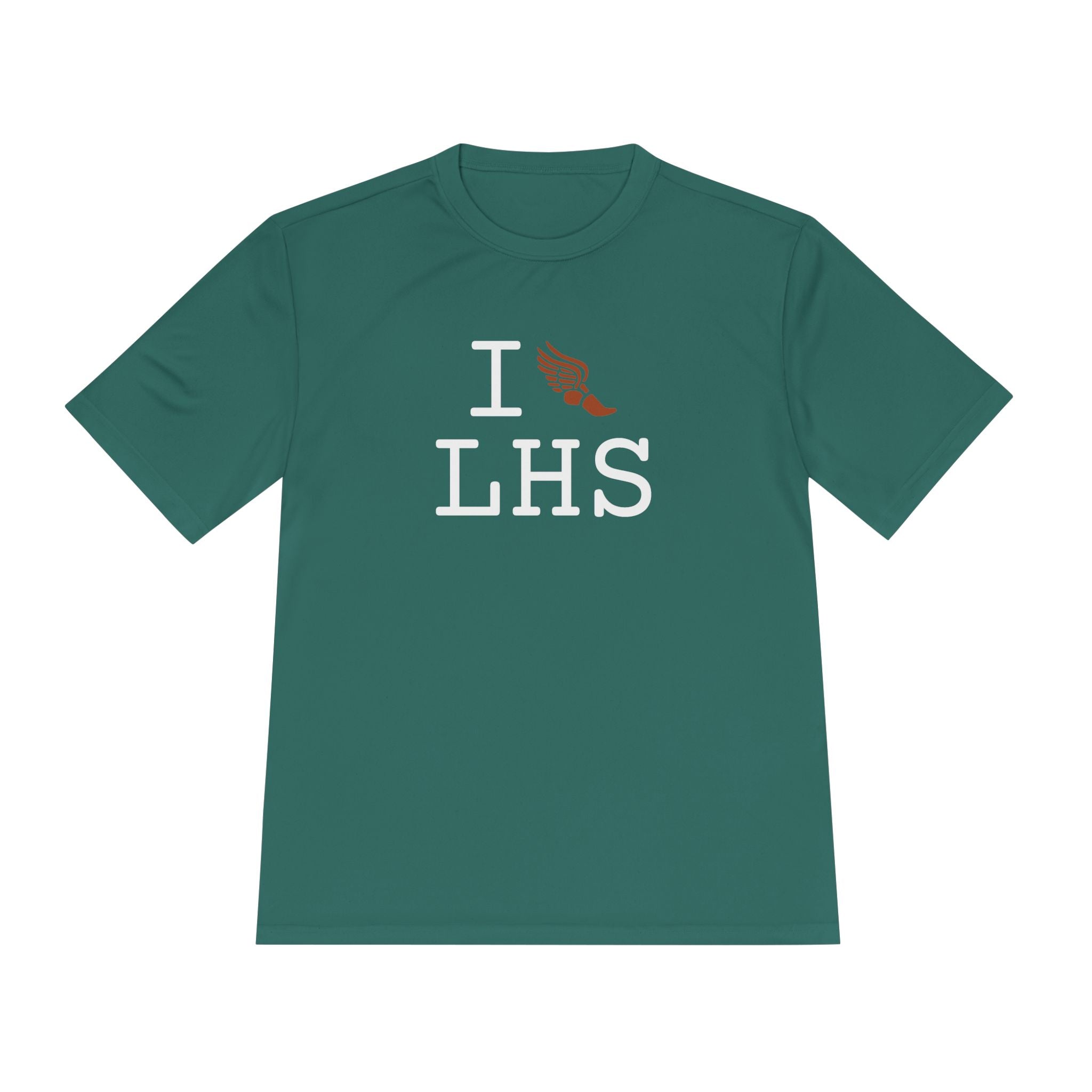 I Run athletic T, autumn logo