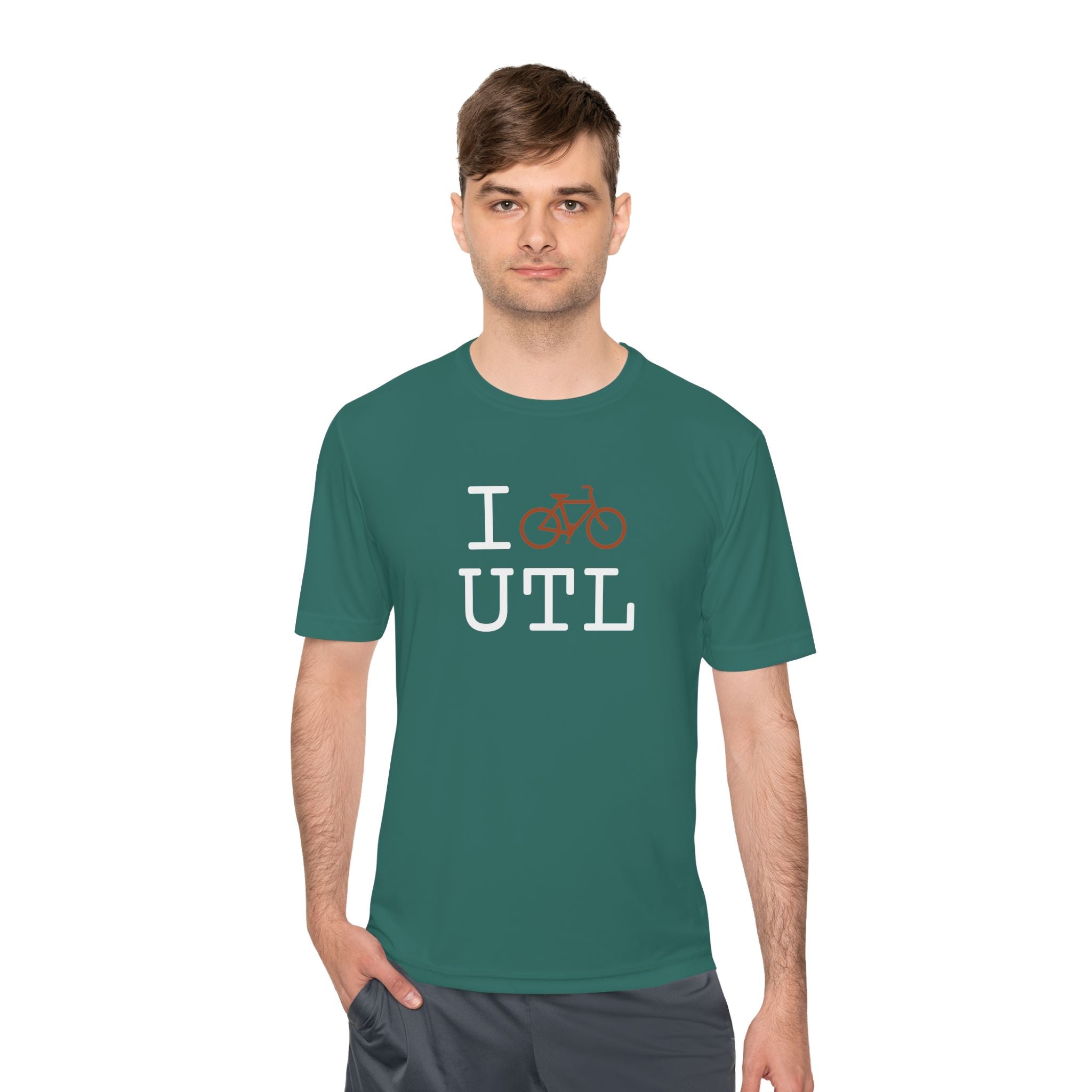 I Bike athletic T, autumn bike