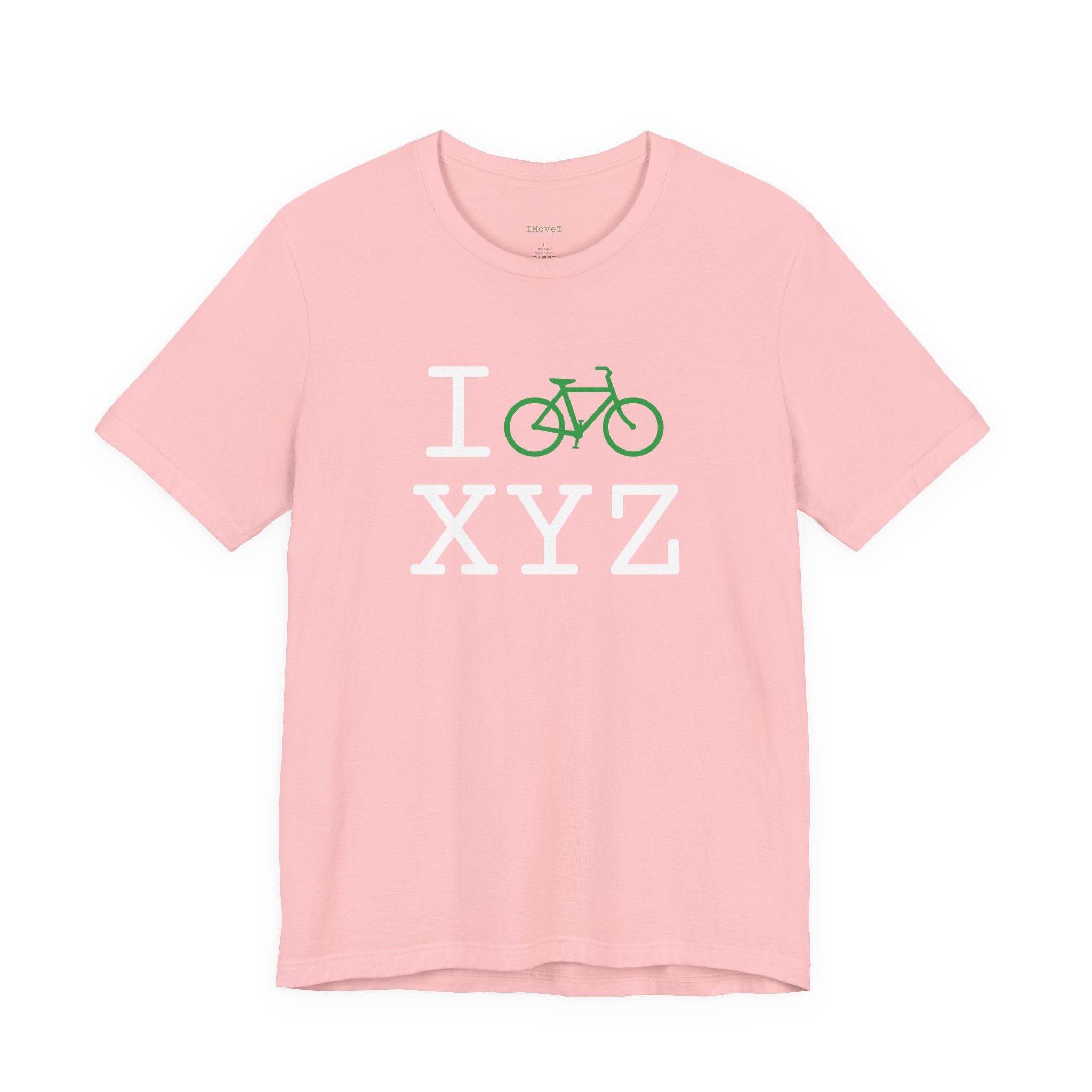 I Bike ___ unisex T, green bike
