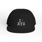 I Hike athletic hat, blue hiker