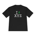 I Hike athletic T, green hiker