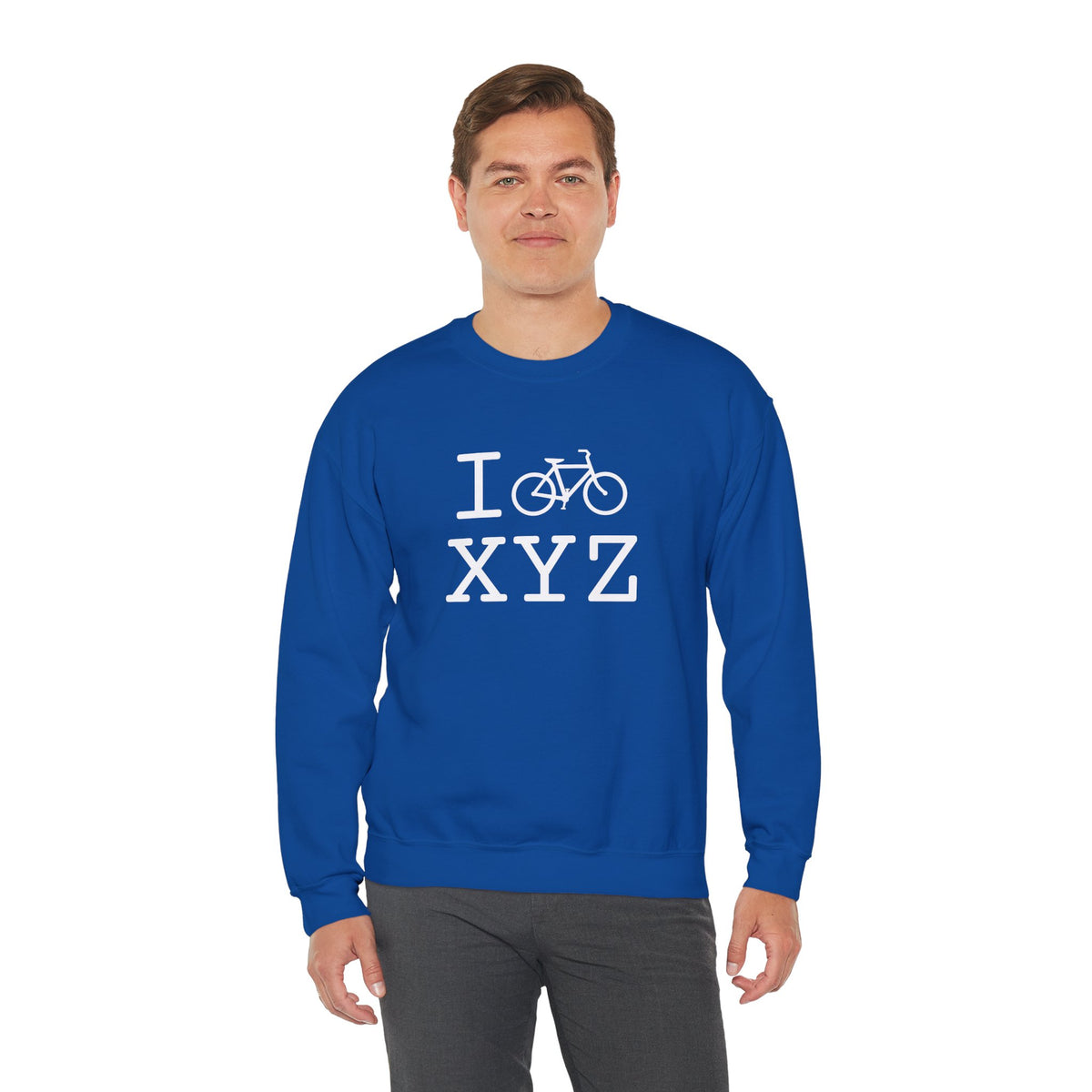 I Bike sweatshirt, white bike