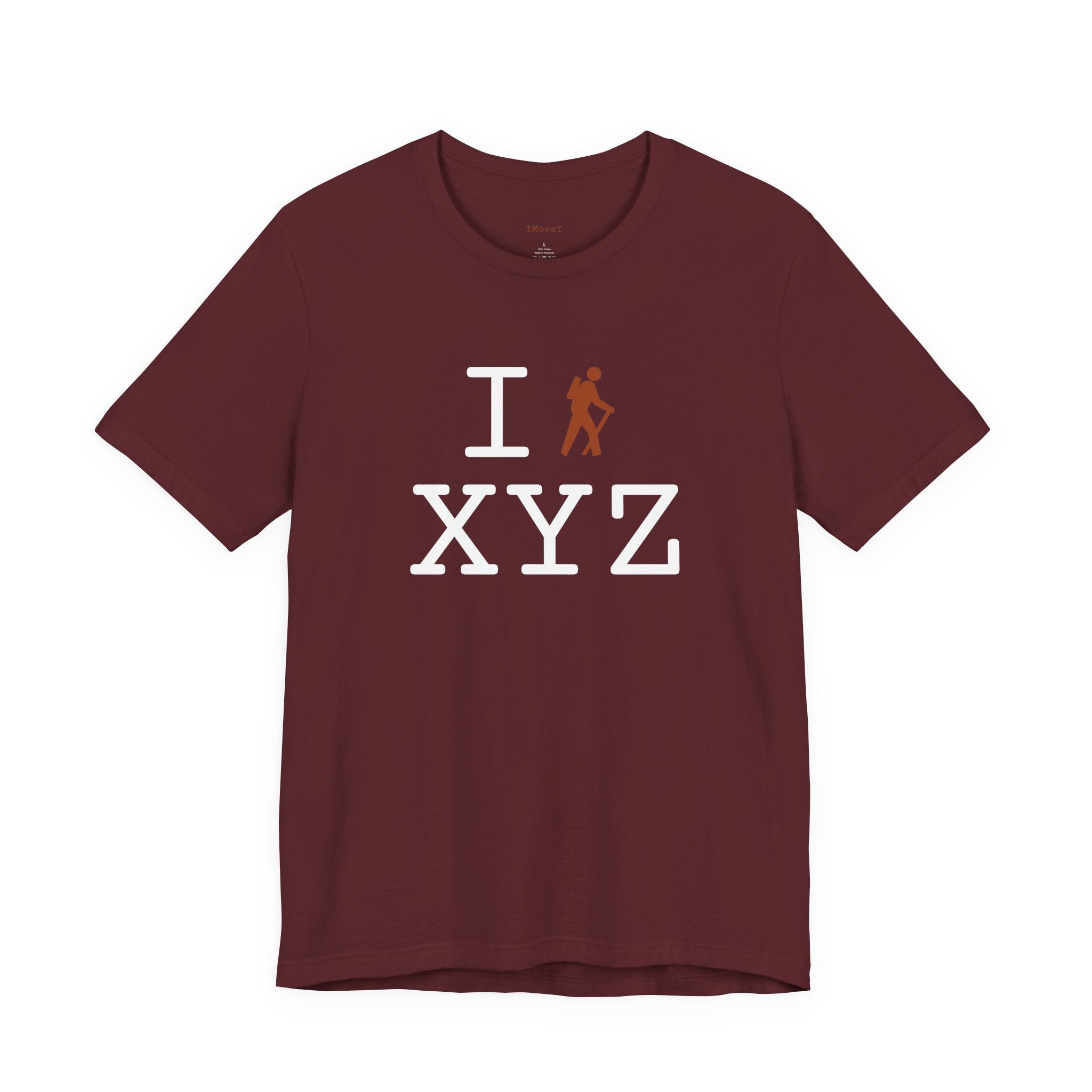 I Hike ___ unisex T, autumn hiker