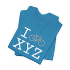 I Bike unisex T, grey bike