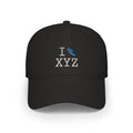 I Run baseball cap, light blue logo