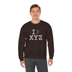I Hike sweatshirt, green hiker