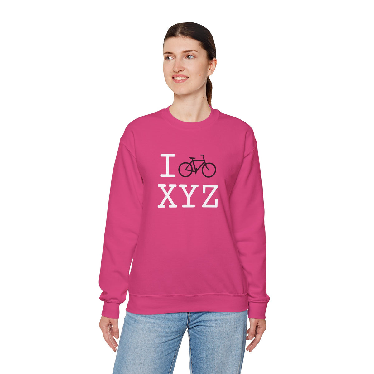 I Bike sweatshirt, black bike