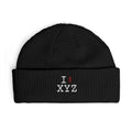 I Hike beanie, maroon hiker
