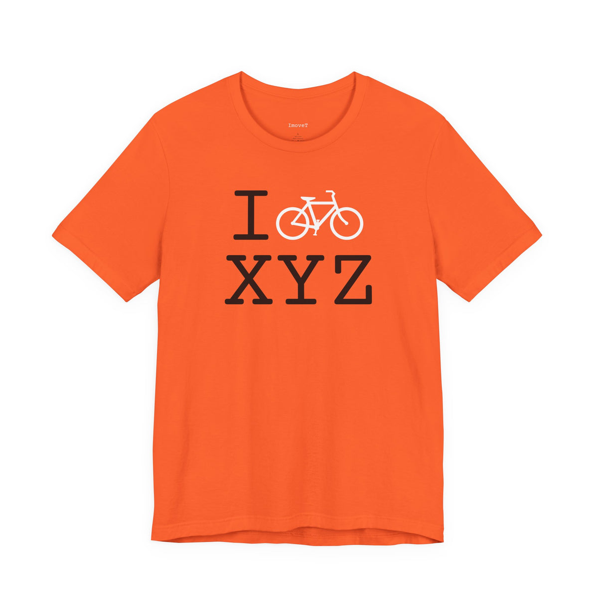 I Bike unisex T, white bike