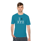 I Hike athletic T, black hiker