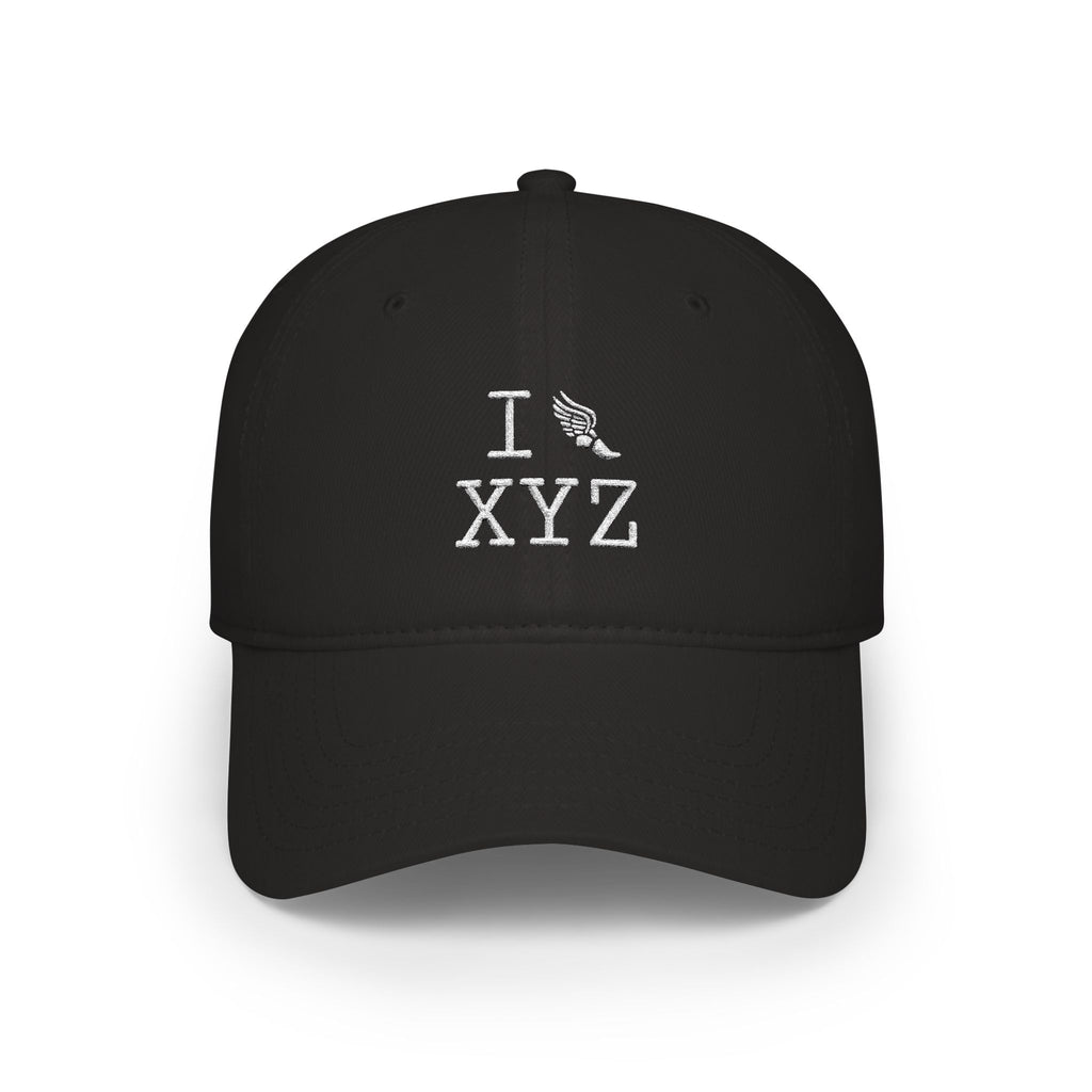 I Run baseball cap, white logo