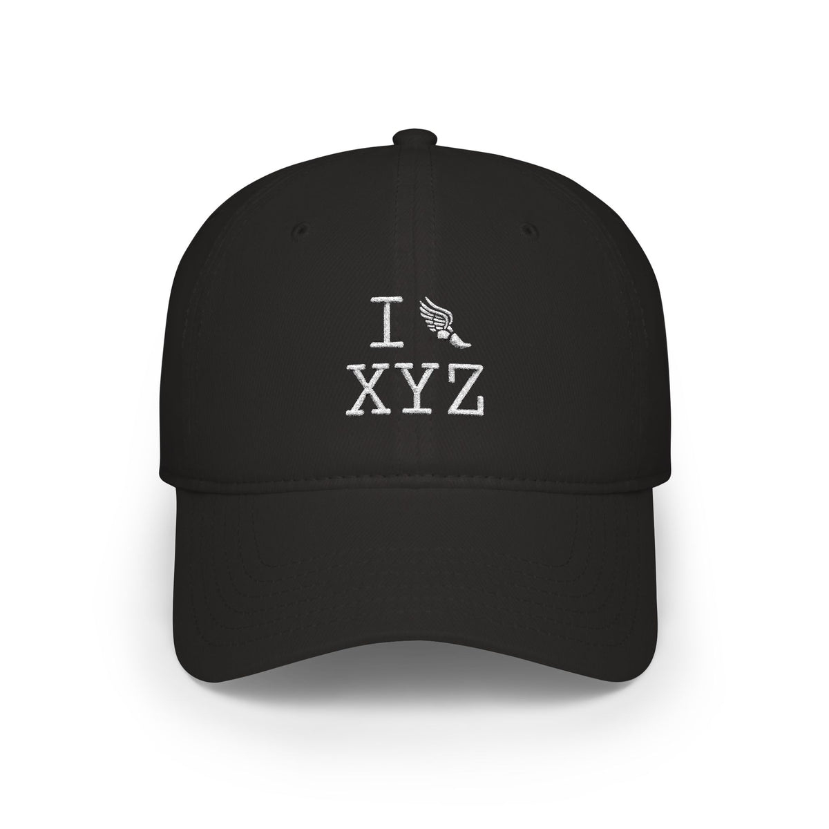 I Run baseball cap, white logo