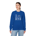 I Bike sweatshirt, grey bike