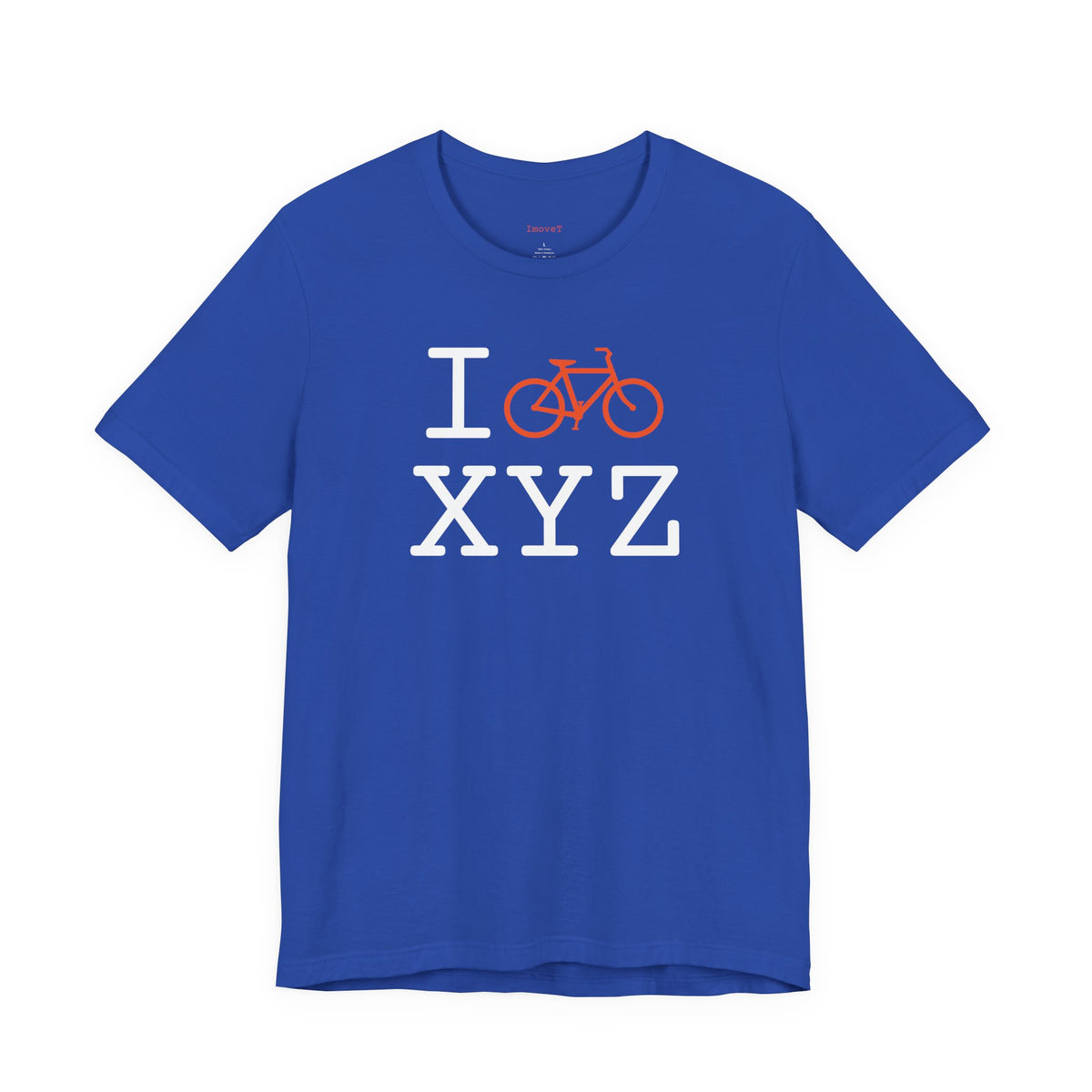 I Bike unisex T, orange bike