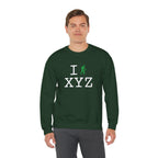 I Hike sweatshirt, green hiker