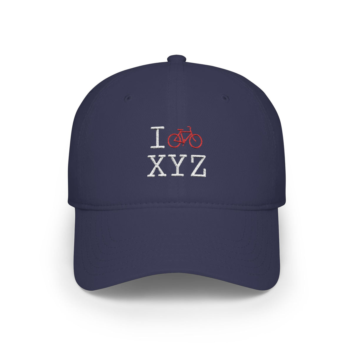 I Bike baseball cap, red bike