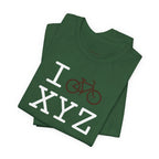 I Bike unisex T, brown bike