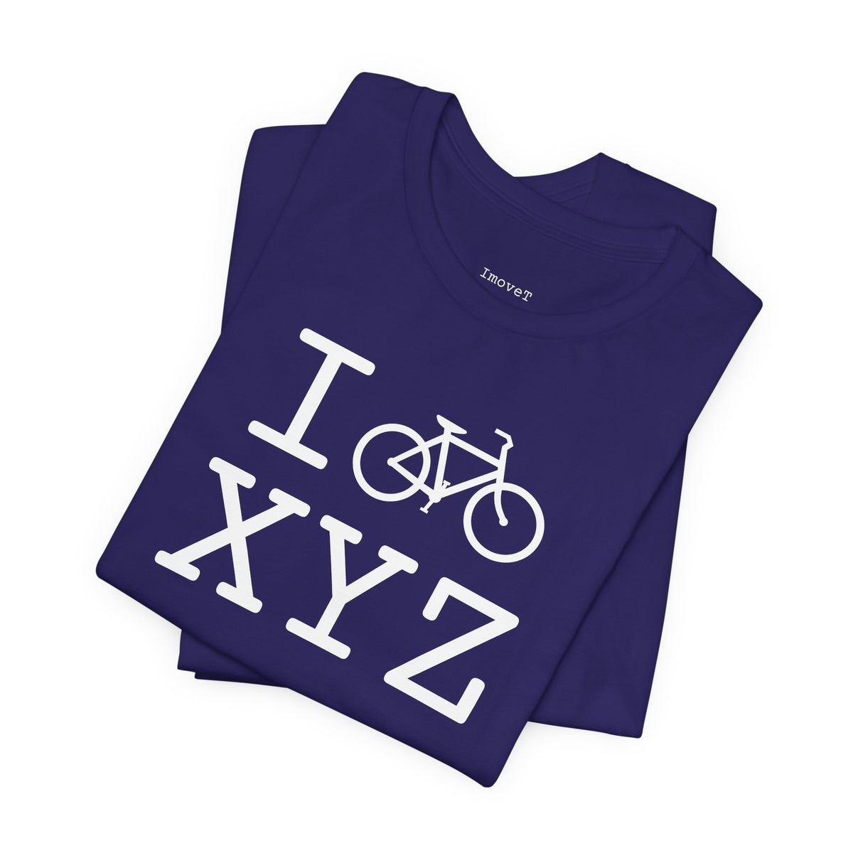 I Bike unisex T, white bike
