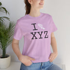 I Run unisex T, white logo
