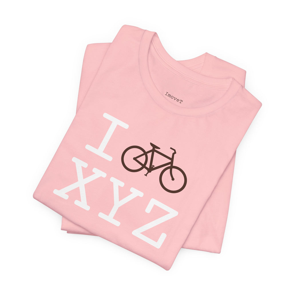 I Bike unisex T, brown bike