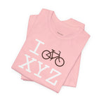 I Bike unisex T, brown bike