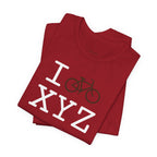 I Bike unisex T, brown bike