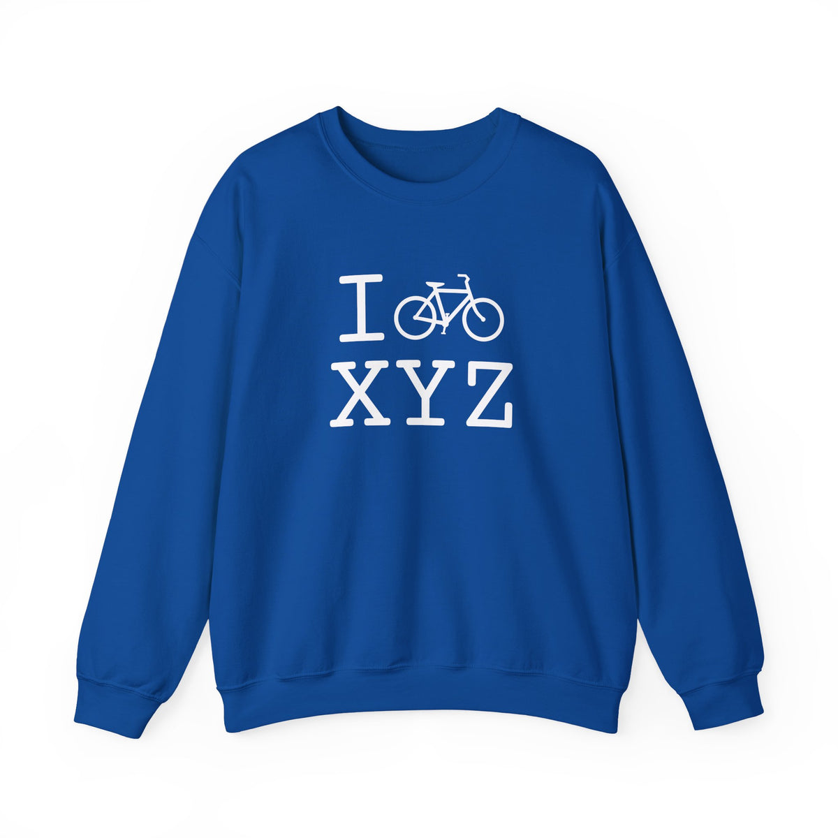 I Bike sweatshirt, white bike